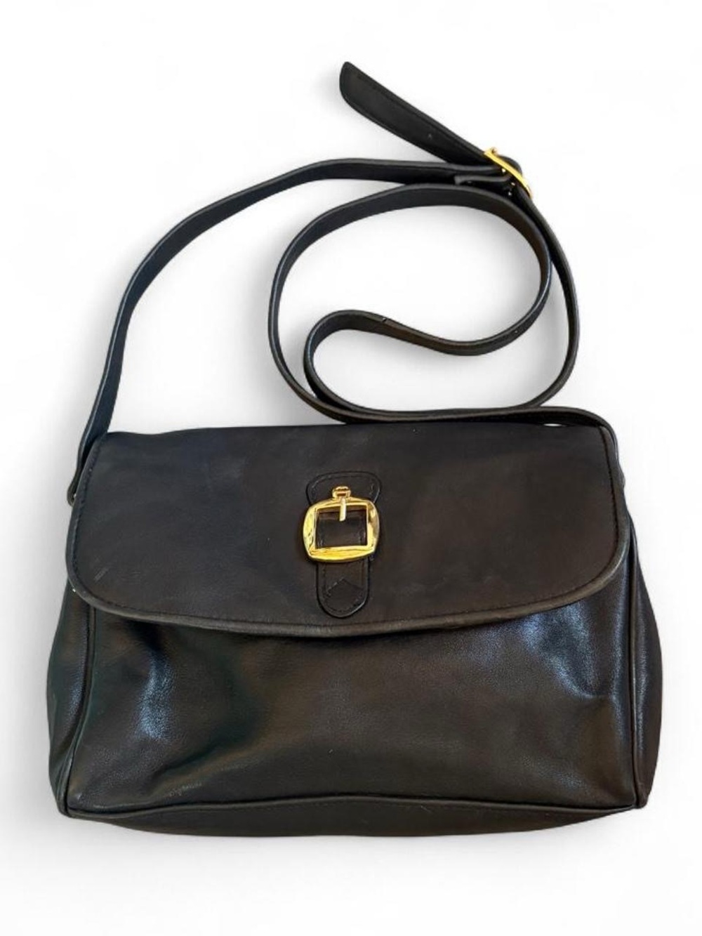 Etienne Aigner Black Leather Crossbody Bag